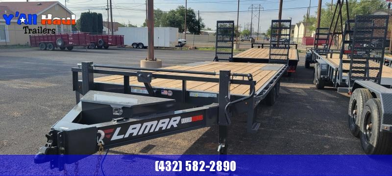 Lamar Trailers 102x22 7k Deck over Stand up ramps Lamar Trailers 102x22 7k Deck over Stand up ramps