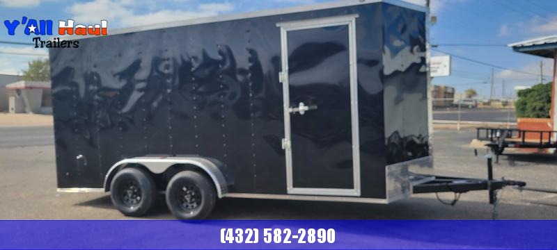 2022 Salvation Trailers 7x16 Black Enclosed Cargo Trailer 2022 Salvation Trailers 7x16 Black Enclosed Cargo Trailer