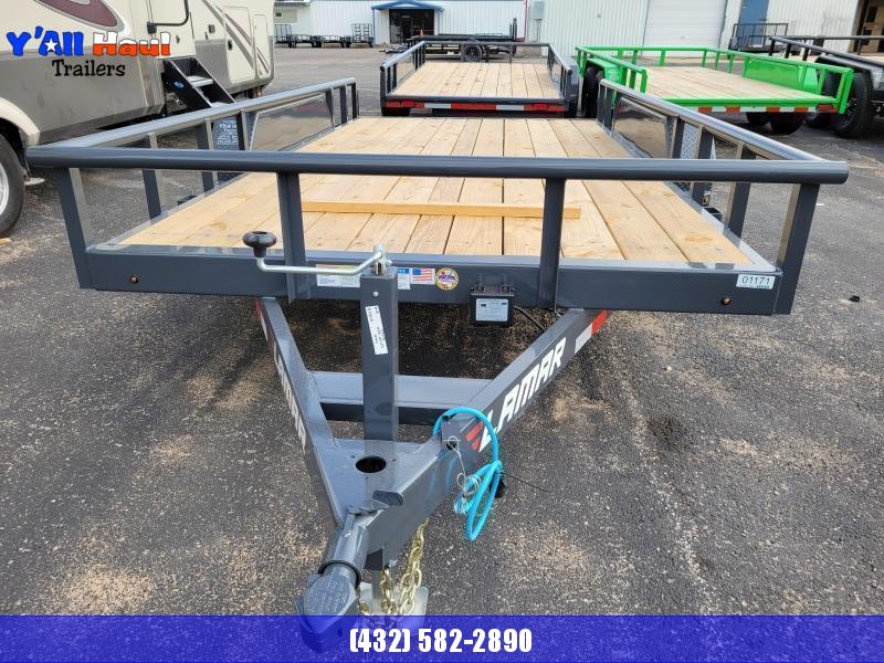 Lamar Trailers 83x18 7k Gray Utility Trailer Lamar Trailers 83x18 7k Gray Utility Trailer