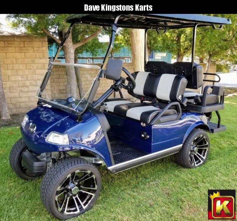 FALL CLEARANCE! Evolution LITHIUM Classic Pro 4 passenger 25MPH golf car-Navy FALL CLEARANCE! Evolution LITHIUM Classic Pro 4 passenger 25MPH golf car-Navy
