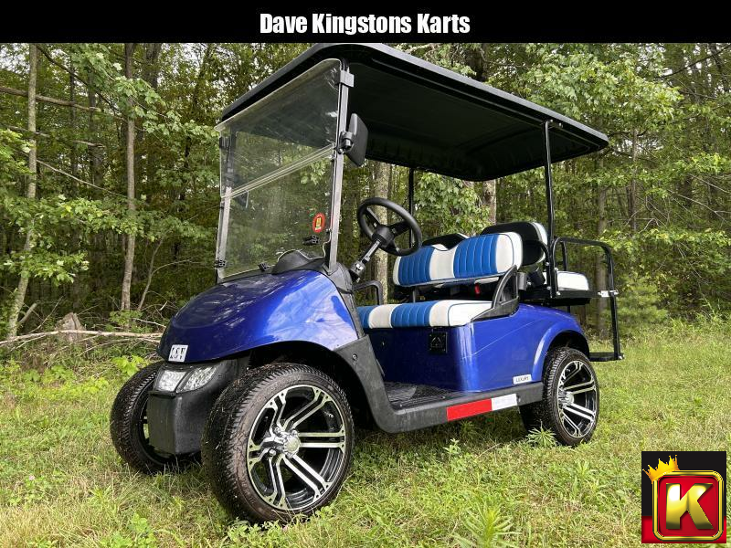 LIKE NEW Custom EZGO RXV 4 Pass high speed high torque golf car Pearl