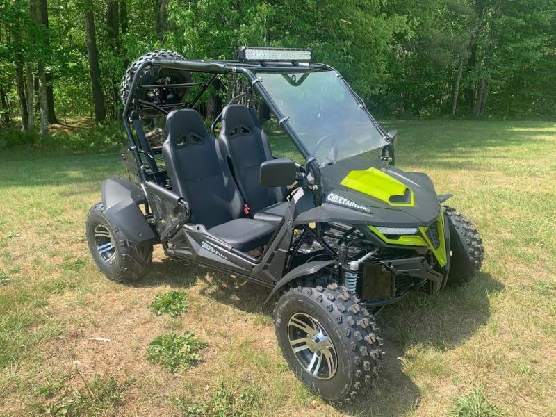 TrailMaster Cheetah 200X Deluxe Go Kart ADULT 38MPH UTV/GO KART GREEN