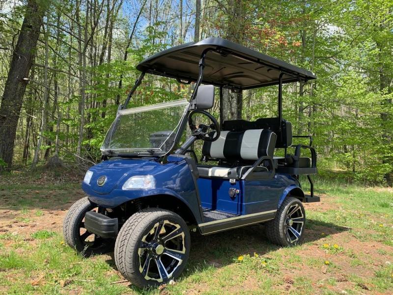 New Evolution Classic 4 "PLUS" STREET LEGAL LSV 25MPH Lithium Powered golf car NAVY BLUE New Evolution Classic 4 "PLUS" STREET LEGAL LSV 25MPH Lithium Powered golf car NAVY BLUE