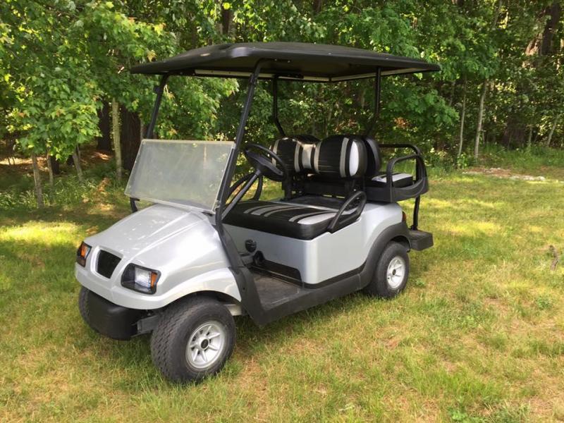 Custom Club Car Precedent Phantom Silver-Black 4 passenger GOLF CART Custom Club Car Precedent Phantom Silver-Black 4 passenger GOLF CART