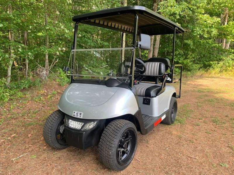 2021 Mid-South EZGO RXV LSV 25MPH Street Legal 4 pass golf cart-Silver 2021 Mid-South EZGO RXV LSV 25MPH Street Legal 4 pass golf cart-Silver
