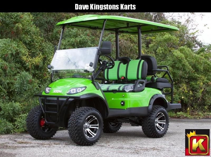 Early Bird Pre Season Special! Icon EV i40L 4 passenger STREET LEGAL LSV electric luxury golf cart-Lime Green Early Bird Pre Season Special! Icon EV i40L 4 passenger STREET LEGAL LSV electric luxury golf cart-Lime Green