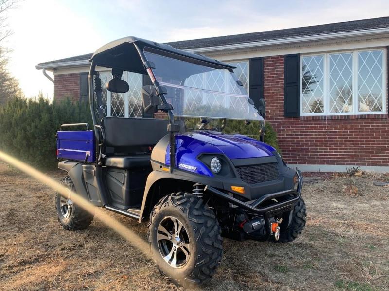 Taurus/Bighorn 450U EFI 4X4 UTV with DUMP BODY 43MPH 26HP Blue Taurus/Bighorn 450U EFI 4X4 UTV with DUMP BODY 43MPH 26HP Blue
