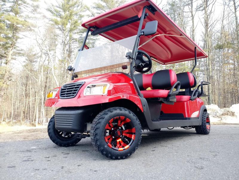CUSTOM Club Car Precedent Metallic RED Phantom 6 pass ELECTRIC LIMO 4" LIFT CUSTOM Club Car Precedent Metallic RED Phantom 6 pass ELECTRIC LIMO 4" LIFT