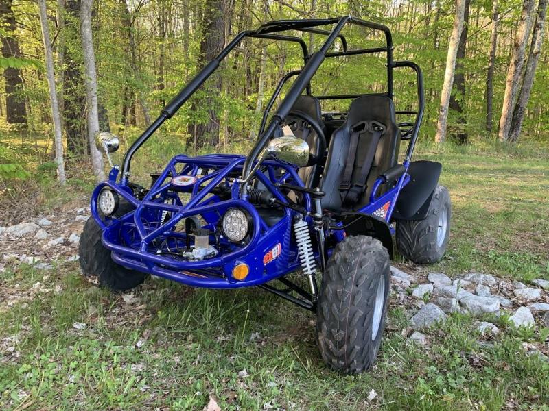 Spring Special! TrailMaster 200 XRS Teen-Adult Go Kart 43 MPH!!! Blue Spring Special! TrailMaster 200 XRS Teen-Adult Go Kart 43 MPH!!! Blue