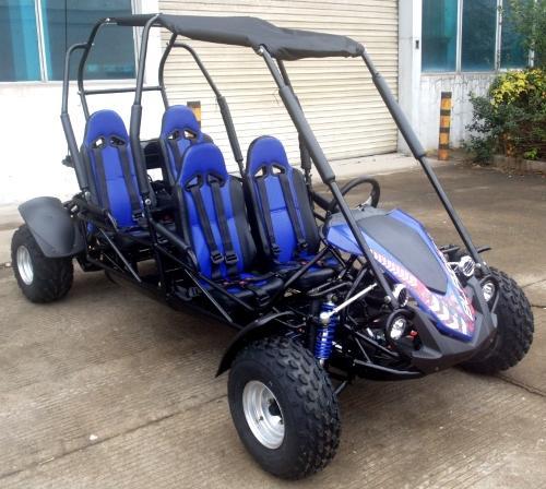 NEW Trailmaster Blazer 200X 4 Passenger Family Go Kart 28MPH Blue NEW Trailmaster Blazer 200X 4 Passenger Family Go Kart 28MPH Blue