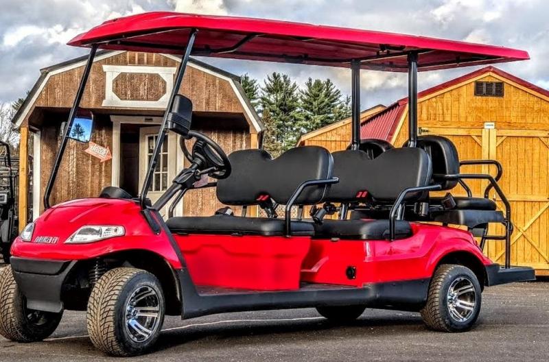 2021 Advanced EV LUXURY 48 Volt 6 PASSENGER golf cart limo-Red/black seats (compare to ICON i60) 2021 Advanced EV LUXURY 48 Volt 6 PASSENGER golf cart limo-Red/black seats (compare to ICON i60)