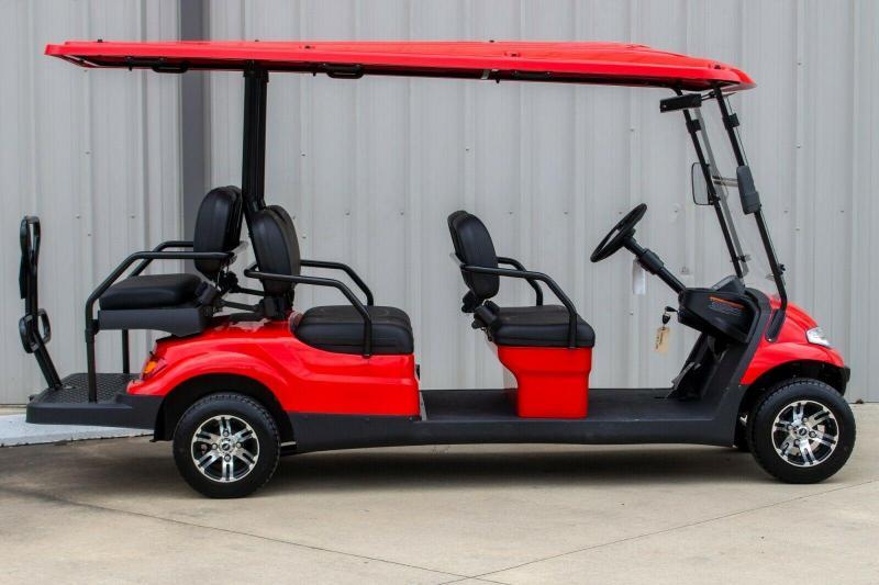 2021 Advanced EV LUXURY 48 Volt 6 PASSENGER golf cart limo-Red/black seats (compare to ICON i60) 2021 Advanced EV LUXURY 48 Volt 6 PASSENGER golf cart limo-Red/black seats (compare to ICON i60)