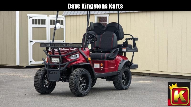 FALL CLEARANCE! Kandi Kruiser Custom Lifted 4 pass golf car 25 MPH-Dark Red FALL CLEARANCE! Kandi Kruiser Custom Lifted 4 pass golf car 25 MPH-Dark Red