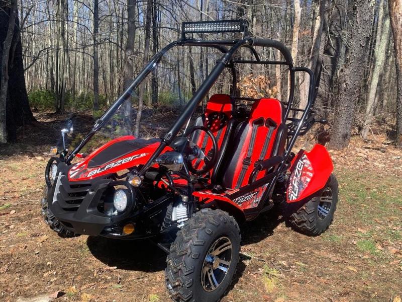 NEW Trailmaster Blazer 200-EX Go Kart Teen-Adult 43MPH REVERSE-RED NEW Trailmaster Blazer 200-EX Go Kart Teen-Adult 43MPH REVERSE-RED