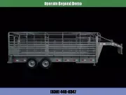 2020 Delco Trailers Bar Top Livestock Stock / Stock Combo Trailer