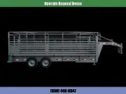 2020 Delco Trailers Bar Top Livestock Stock / Stock Combo Trailer