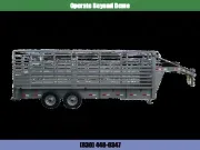 2020 Delco Trailers Bar Top Livestock Stock / Stock Combo Trailer