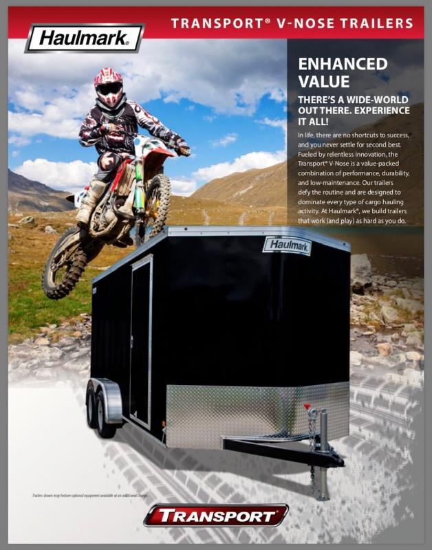 Haulmark 7' X 14' Transport VNose Enclosed Cargo Trailer Freeway