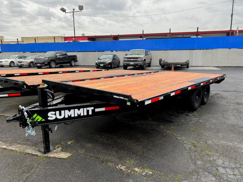 2022 Summit 8.5' x 20' Denali Pro Deckover 14K Flatbed Trailer 2022 Summit 8.5' x 20' Denali Pro Deckover 14K Flatbed Trailer