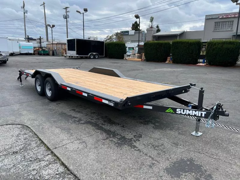 2026 Summit 7' X 20' Cascade Flatbed Trailer w/ Drive Over Fenders