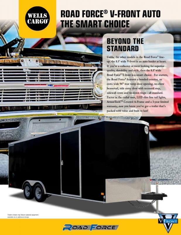 2021 Well Cargo 8.5' X 20' Road Force V Auto Hauler Car / Racing Trailer 2021 Well Cargo 8.5' X 20' Road Force V Auto Hauler Car / Racing Trailer