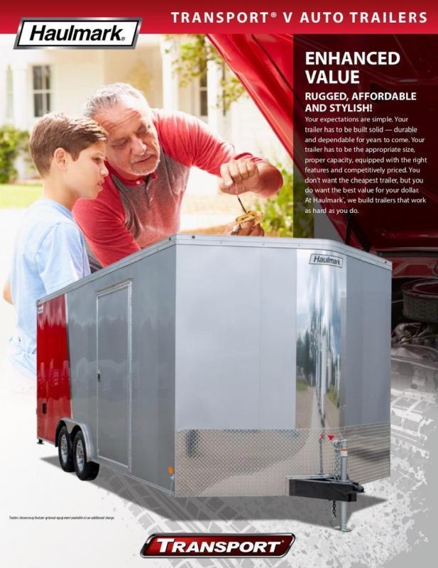 2021 Haulmark 8.5' X 16' Transport V-Nose Enclosed Cargo Trailer 2021 Haulmark 8.5' X 16' Transport V-Nose Enclosed Cargo Trailer