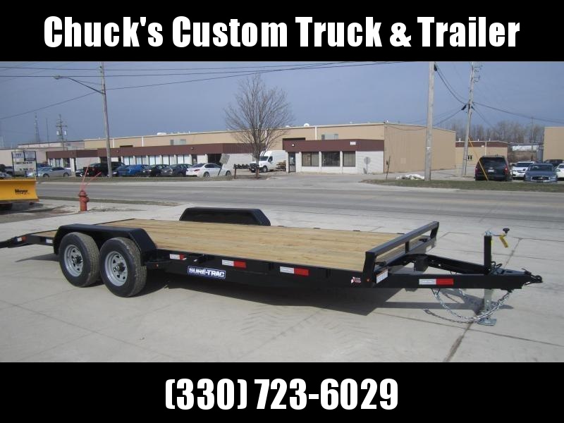 Sure-Trac 7 X 20 Wood Deck Car Hauler 10k Sure-Trac 7 X 20 Wood Deck Car Hauler 10k