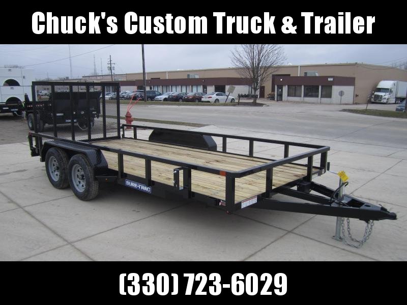 Sure-Trac 7 X 16 Tube Top Utility 7K Tandem Sure-Trac 7 X 16 Tube Top Utility 7K Tandem