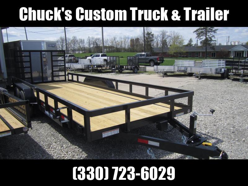 SureTrac 7 x 20 Tube Top Utility Trailer 10K Tan Trailers for Sale