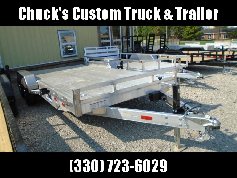 USED 2021 Sure-Trac 7 X 18 (14+4) C-Channel Aluminum Car Hau USED 2021 Sure-Trac 7 X 18 (14+4) C-Channel Aluminum Car Hau