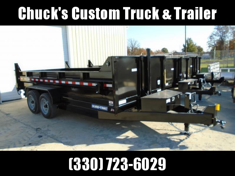 Sure-Trac 82 IN x 16 HD Low Profile Dump Trailer Sure-Trac 82 IN x 16 HD Low Profile Dump Trailer