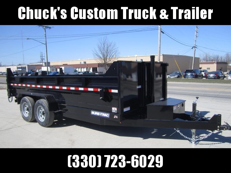 Sure-Trac 82 IN X 16 LP 14K Telescopic Dump Sure-Trac 82 IN X 16 LP 14K Telescopic Dump