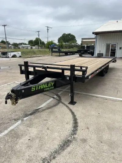 2026 Stanley Trailers 102"X25' Deck Over With 5' Mega Ramps 