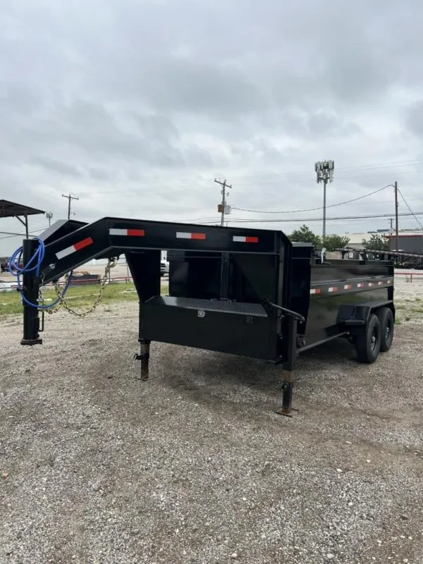 2026 DTS Trailer 14'x3'x7' Gooseneck Telescopic Dump Trailer