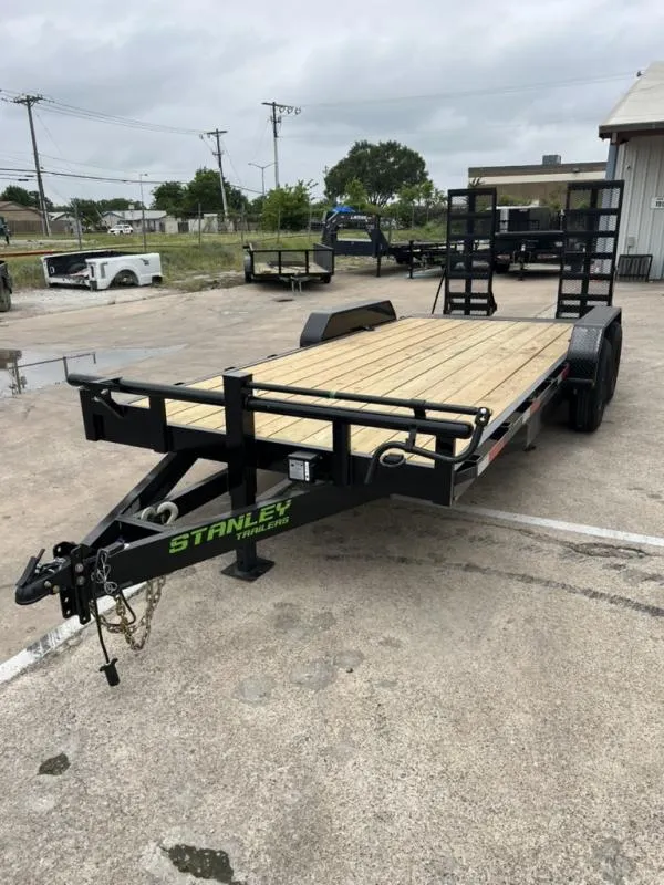 2026 Stanley Trailers 83"X20' Stand up Ramp 14k Equipment Trailer