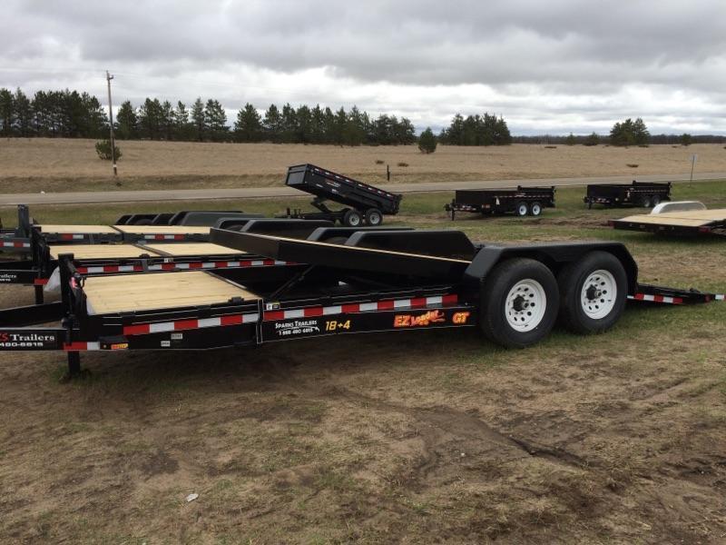 Sparks 22' tilt Equipment Trailer (18' on the tilt +4' stationary) Sparks 22' tilt Equipment Trailer (18' on the tilt +4' stationary)