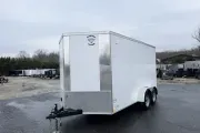 2027 Diamond Cargo 7' X 14' White Enclosed Trailer w/Ramp