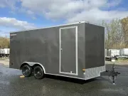 2026 Wells Cargo Charcoal 8.5x16 Enclosed