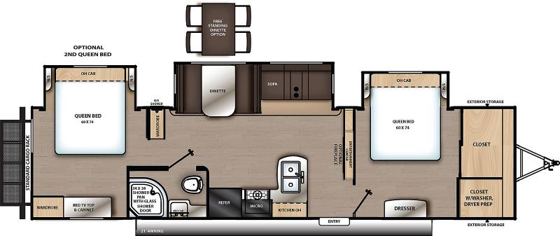 2023 Coachmen 343BHTS (2 QUEEN BEDS) Travel Trailer 2023 Coachmen 343BHTS (2 QUEEN BEDS) Travel Trailer