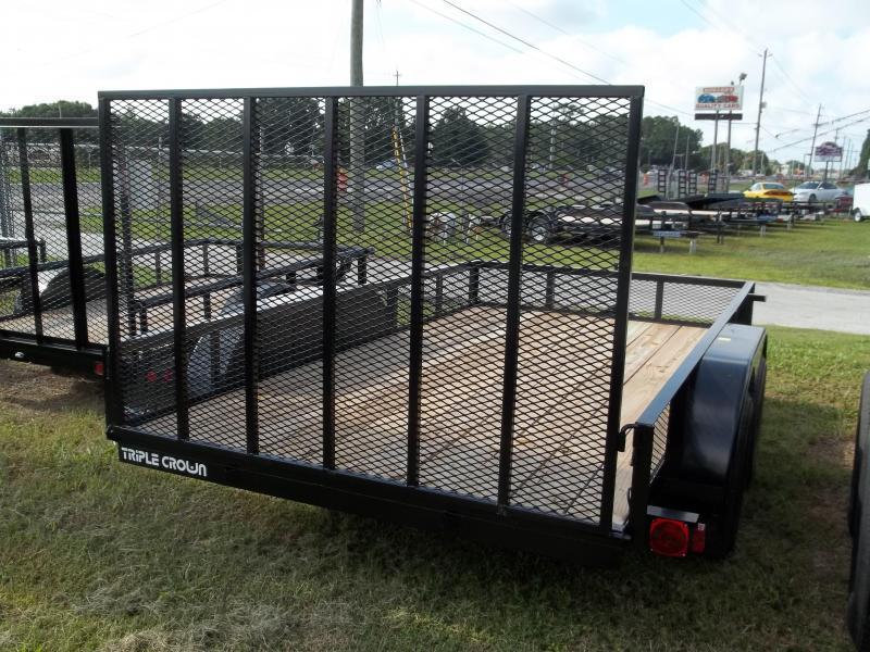 2021 Triple Crown 6x12 Tandem Axle Mesh Open Utility Trailer Southern