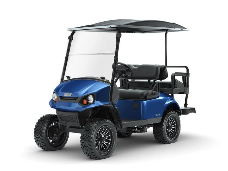 2023 EZGO Express S4 ELiTE Lithium Electric Blue Interstate Golf