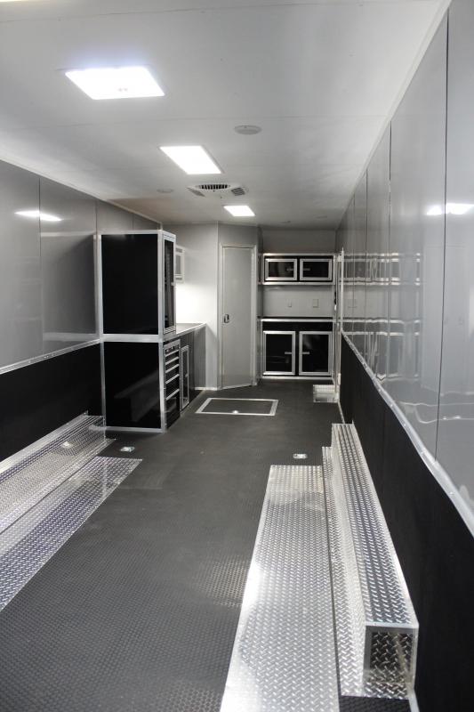 Enclosed Car Trailer Full Bathroom 34' w/Electric Awning & A/C Weekly