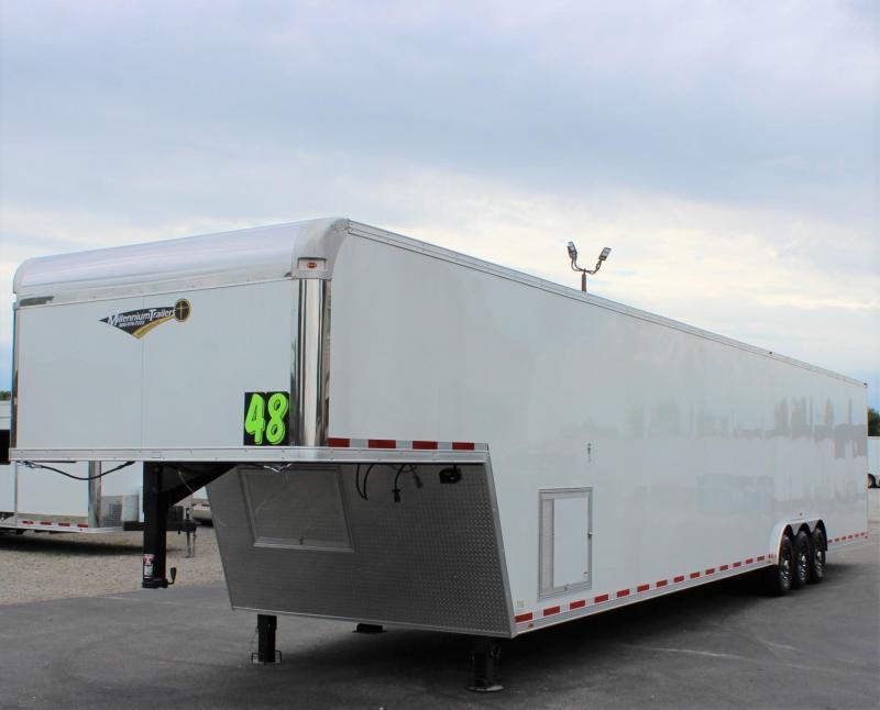 Enclosed Gooseneck Trailer Loaded 2024 48' w/Wide Ramp Door 0068