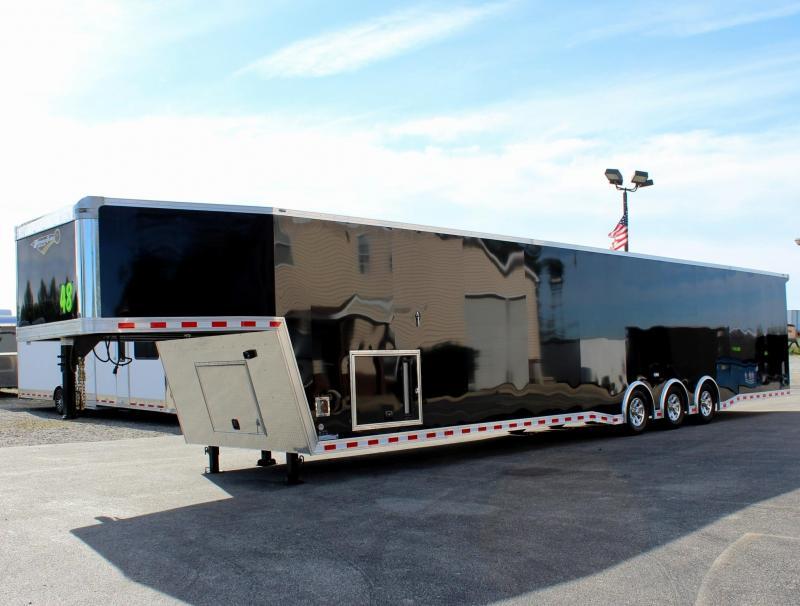 2020 48' Millennium Extreme Gooseneck Race Trailer w/Tapered Nose/Charcoal Cabinets 2020 48' Millennium Extreme Gooseneck Race Trailer w/Tapered Nose/Charcoal Cabinets