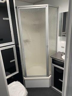 USED Enclosed Trailer For Sale 2022 53' Platinum GN with Large Bathroom ...