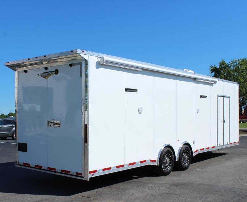 Enclosed Car Trailer For Sale 30' Loaded Trailer Electric Awning In