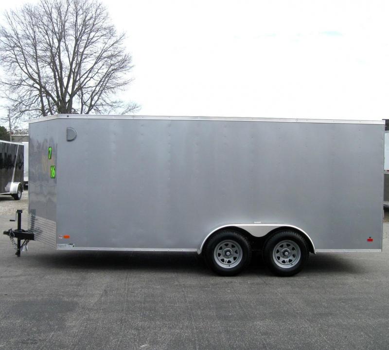 7'x16' Budget Priced Hero Enclosed Cargo Trailer Millennium Trailers