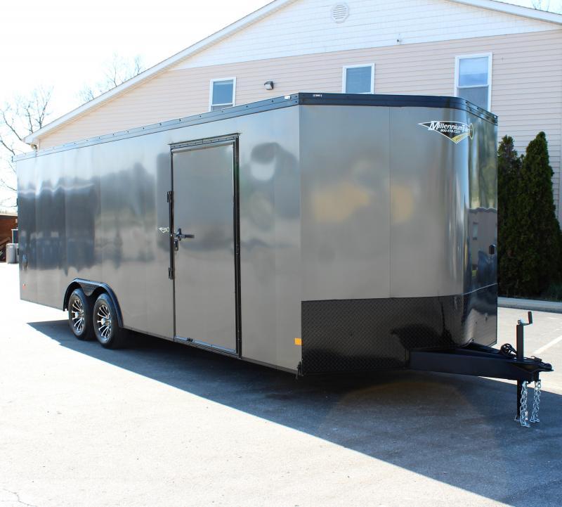 Enclosed Car Hauler 2024 24' Heat Finished 7' Interior/Rear Wing & More 4910 Millennium