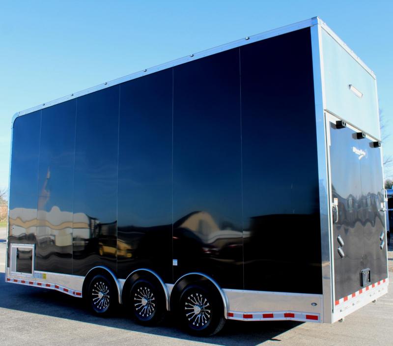 2020 24' Alum Frame Millennium Stacker Enclosed Car Trailer w/14' Titan