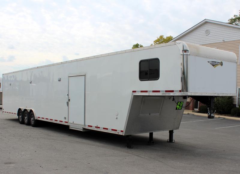 Used Enclosed Trailers For Sale 2019 48' Gooseneck w/Lrg. Bathroom